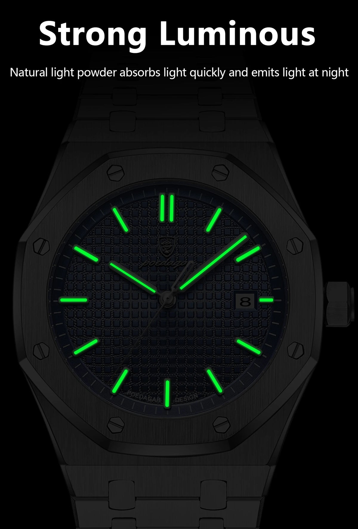 POEDAGAR Luxury Quartz watch
