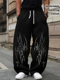 Gothic Wide Leg Sweatpants for Men