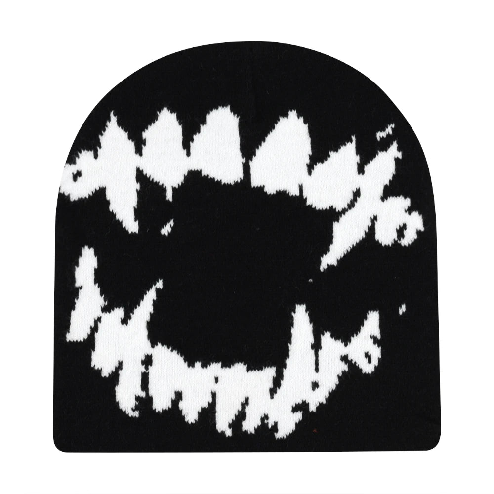 New Fashion Letter Autumn Winter Beanies for Women Men Outdoor Y2K Skullcap Warm Skiing Hat Cold Hat Hip Hop Cycling Knit Hat