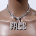 Custom horizontal iced out chain