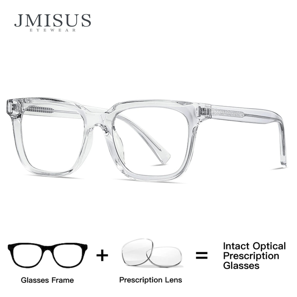JMISUS Fashion Square Prescription Glasses