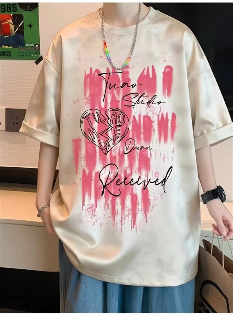 2026 Summer Men's Tie-Dye Graphic T-Shirt