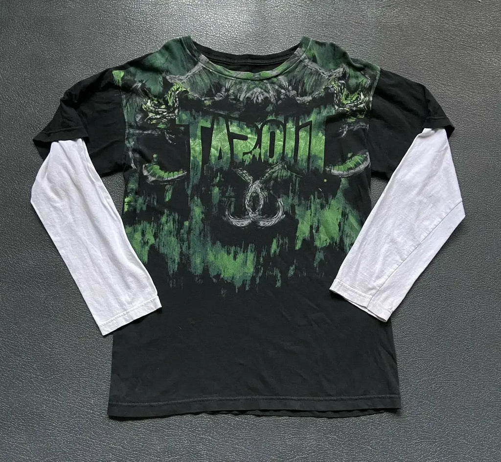 Southpole Y2K Gothic T-Shirt Long Sleeve Unisex Harajuku Streetwear |Hip Hop Letter Print Oversized Casual Shirt  Summer Fashion