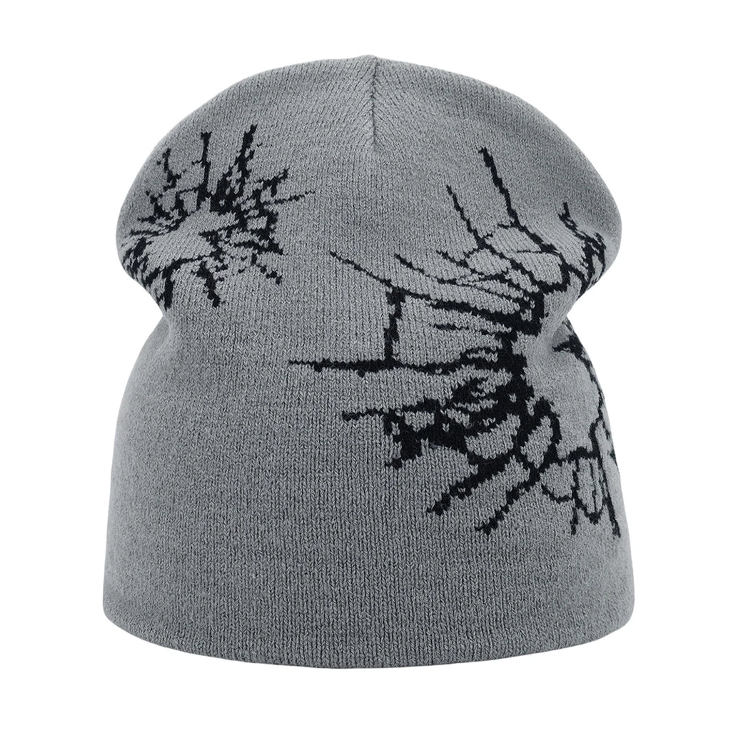 New Fashion Letter Autumn Winter Beanies for Women Men Outdoor Y2K Skullcap Warm Skiing Hat Cold Hat Hip Hop Cycling Knit Hat