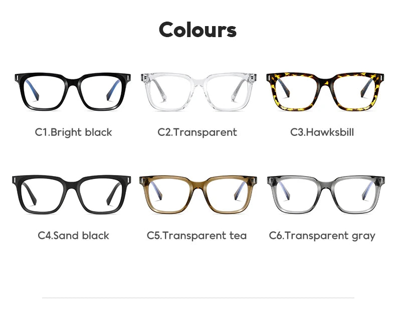 JMISUS Fashion Square Prescription Glasses