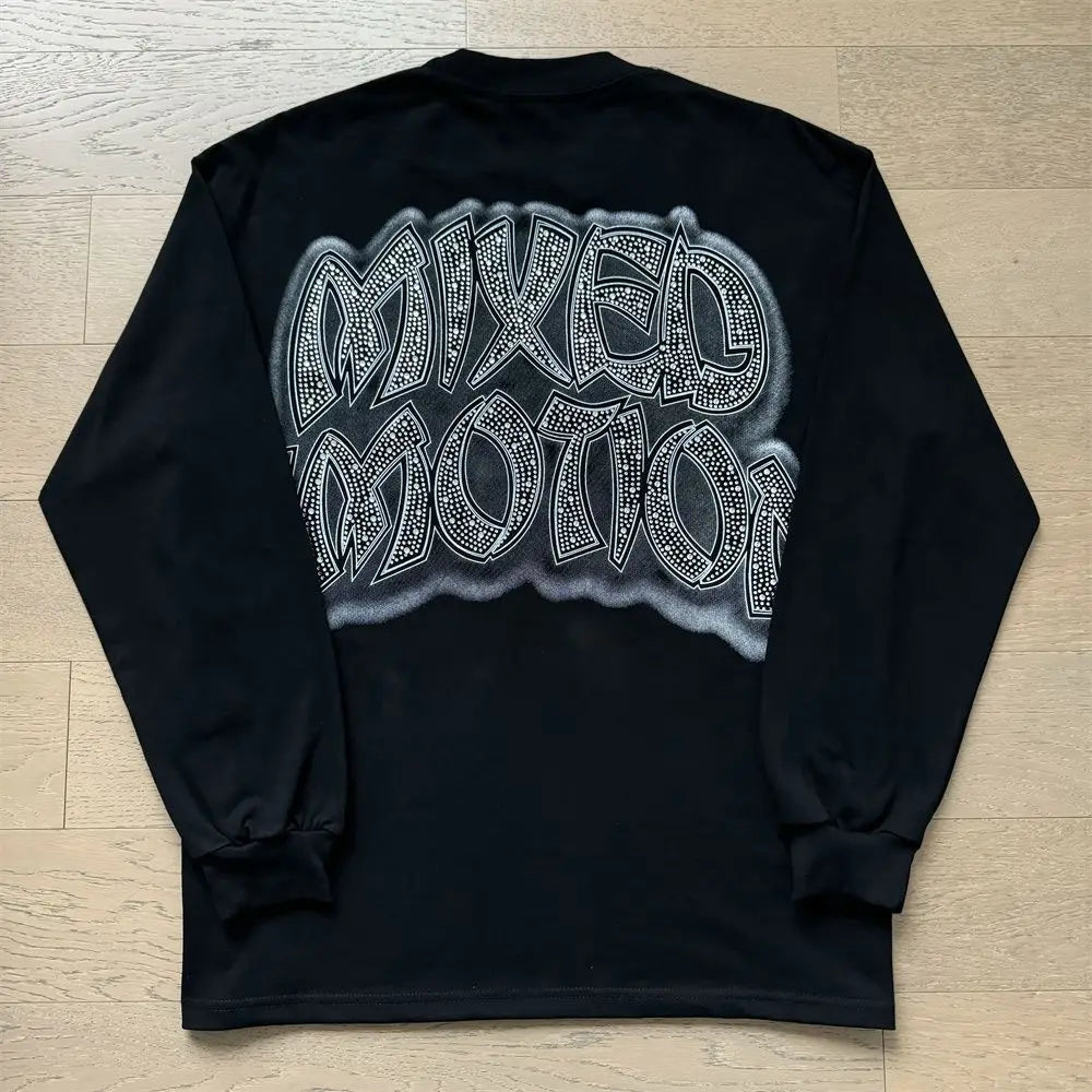 2026 New MIXED EMOTION Long Sleeve T-shirt Men Women High Street Full Print Best Quality Crewneck Hip Hop Oversized Tops