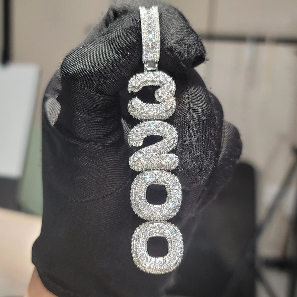 Custom Name Vertical Chain Necklace