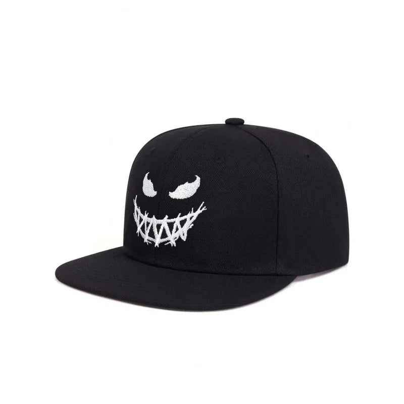 Youth Hip Hop Flat Brim Baseball Cap Outdoor Street Dance Hat for Men Fashion Snapback Adjustable Breathable Cotton