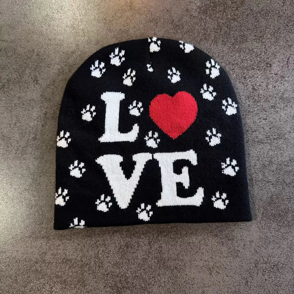 New Fashion Letter Autumn Winter Beanies for Women Men Outdoor Y2K Skullcap Warm Skiing Hat Cold Hat Hip Hop Cycling Knit Hat