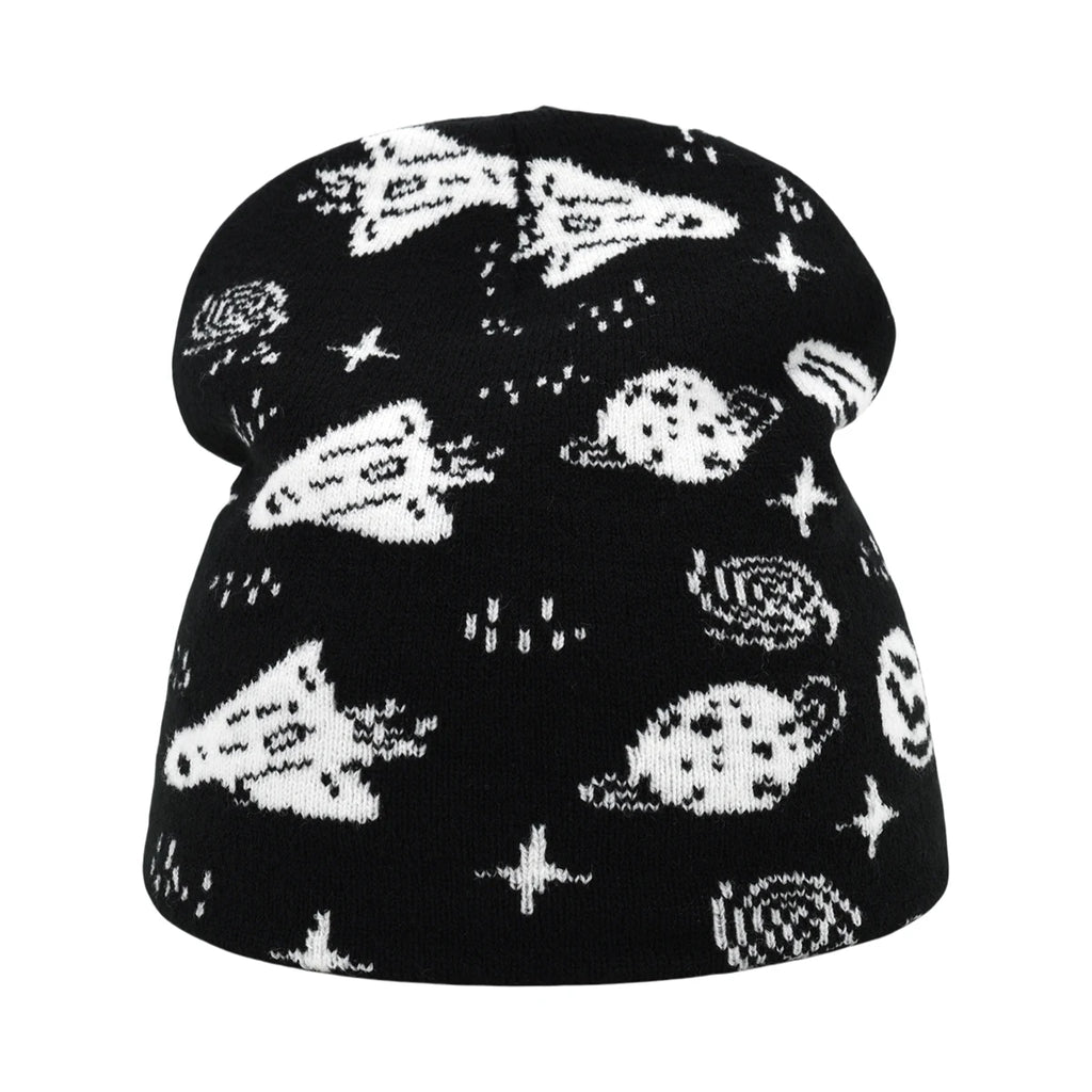 New Fashion Letter Autumn Winter Beanies for Women Men Outdoor Y2K Skullcap Warm Skiing Hat Cold Hat Hip Hop Cycling Knit Hat