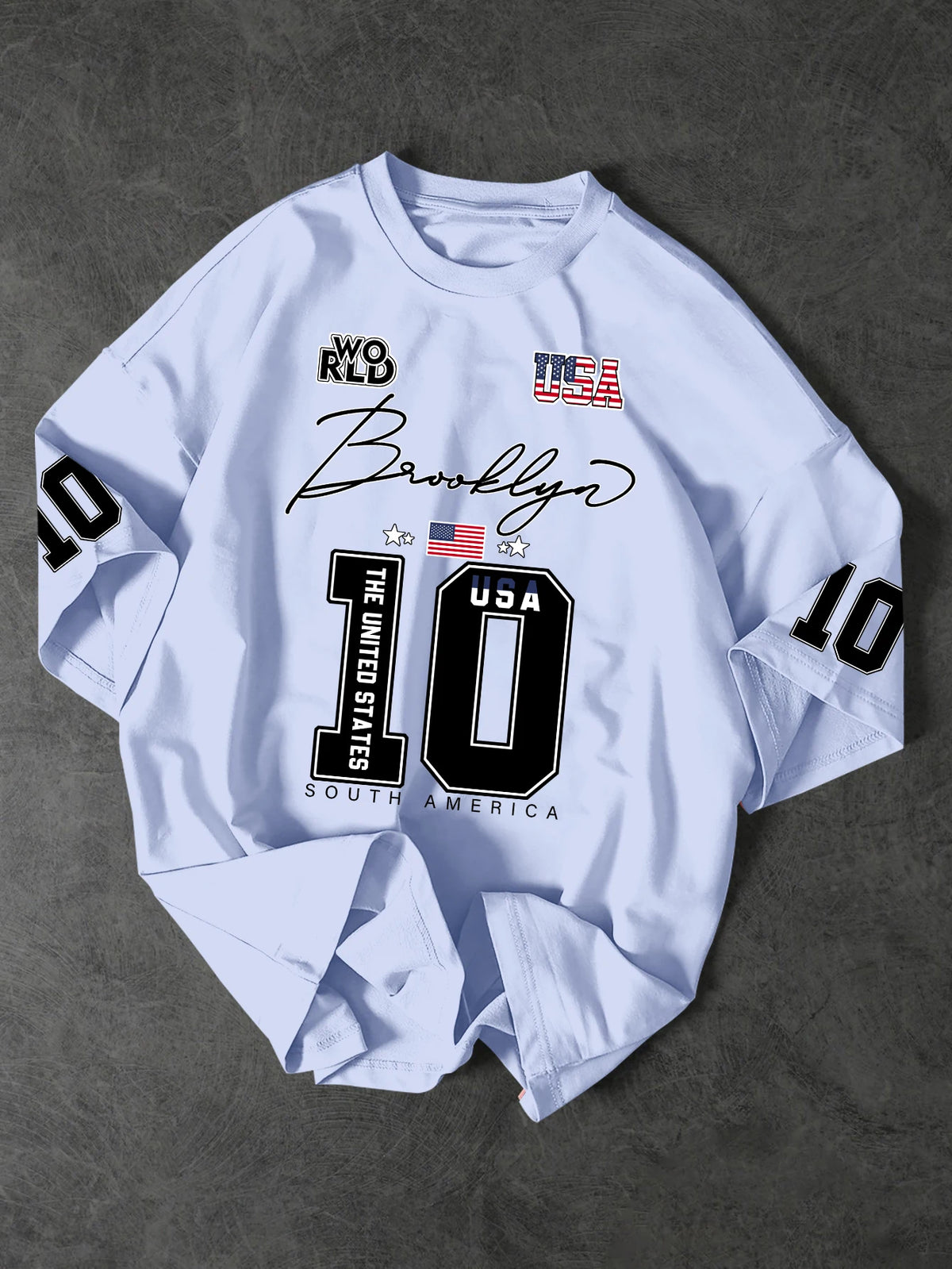 USA Brooklyn Style 10 Oversized Men's Streetwear Tee