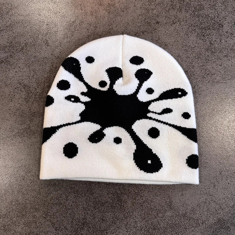 Star Pattern Knit Hat Jacquard Warm Beanies for Women Men Winter Autumn Outdoor Skullcap Skiing Hat Y2K Cold Hat Hip Hop Cycling