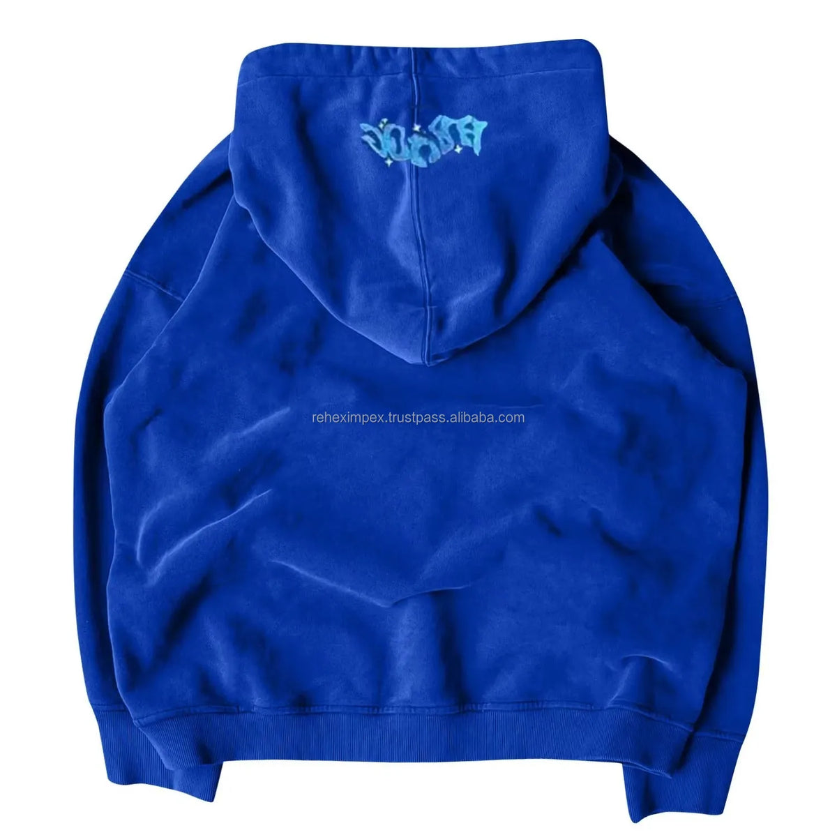 Trending Oversized Zipper Hoodie Custom Puff Print | Vintage Hip-Hop Style | 100% Cotton Fleece | Unisex Pullover
