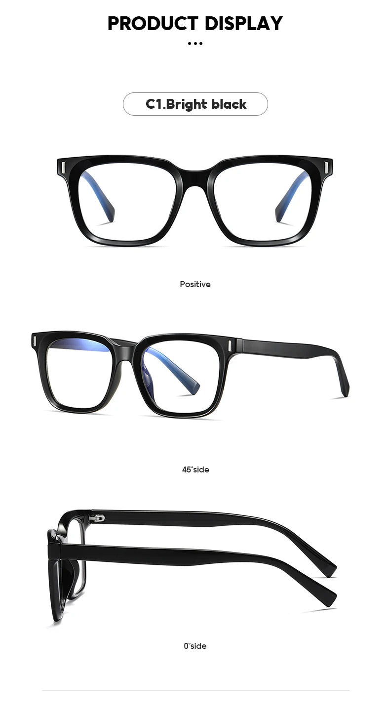 JMISUS Fashion Square Prescription Glasses