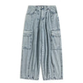 Baggy Jeans Men's Oversize Cargo Korean Black Wide Pants Streetwear Hip Hop Harajuku Male Fashion Straight Denim Pants