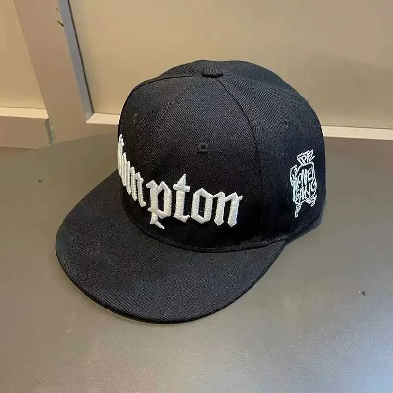 Youth Hip Hop Flat Brim Baseball Cap Outdoor Street Dance Hat for Men Fashion Snapback Adjustable Breathable Cotton