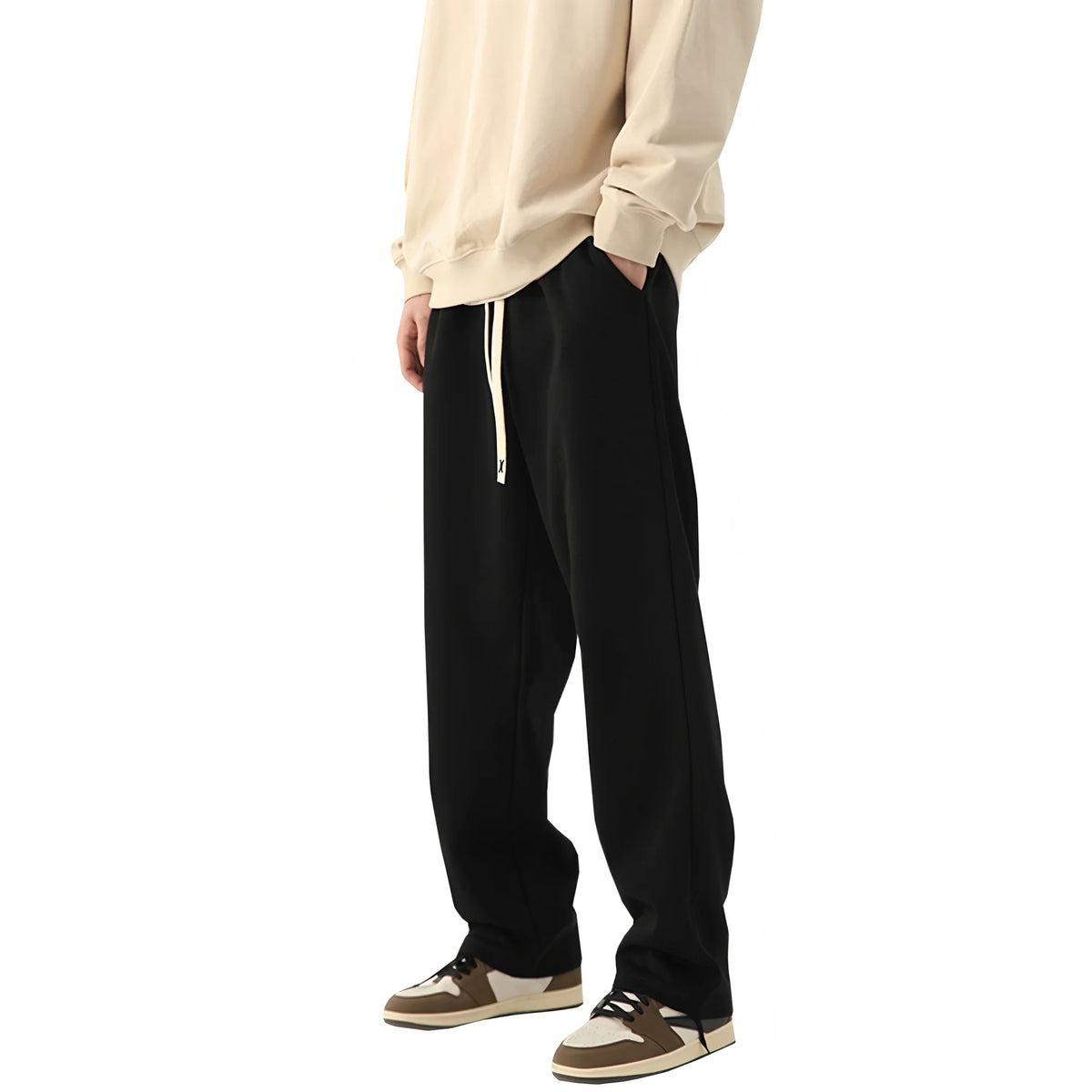 Neutral Baggy Jogger Sweatpants