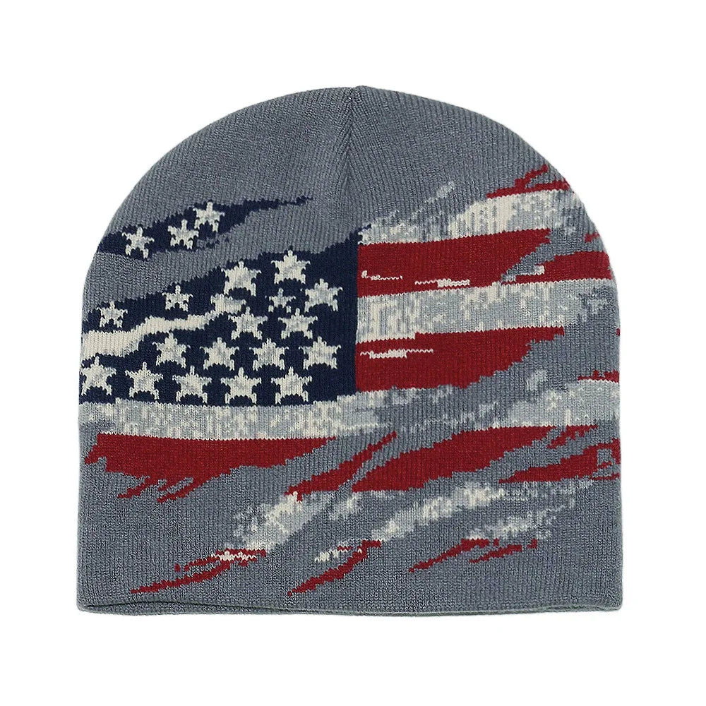 Star Pattern Knit Hat Jacquard Warm Beanies for Women Men Winter Autumn Outdoor Skullcap Skiing Hat Y2K Cold Hat Hip Hop Cycling