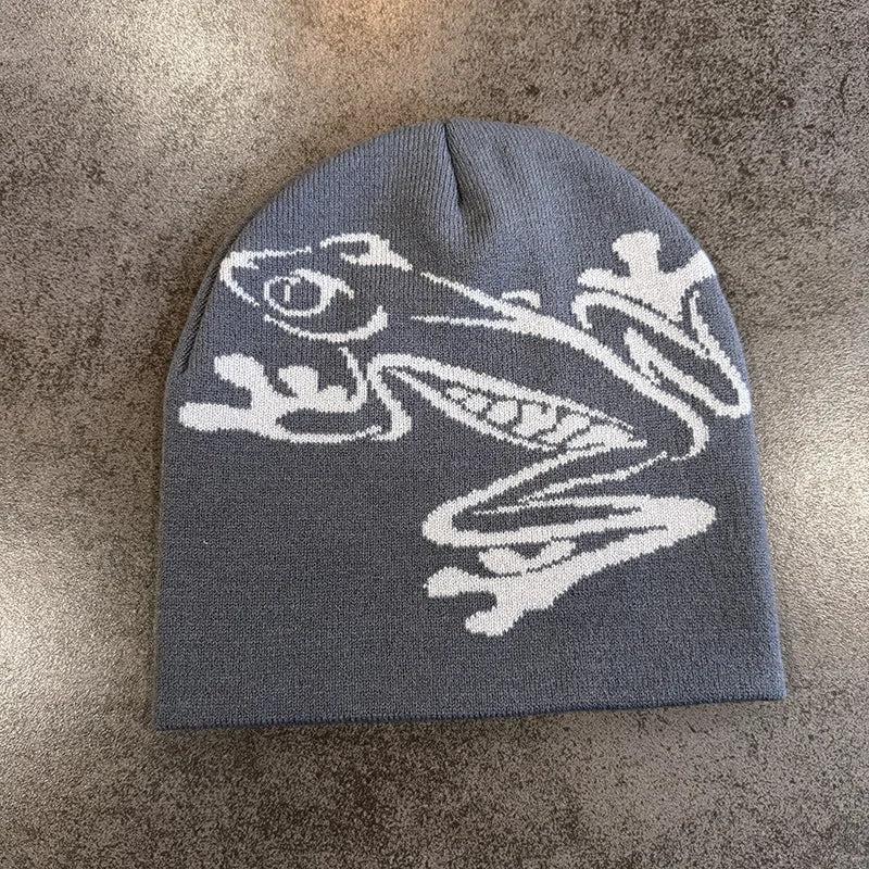 Star Pattern Knit Hat Jacquard Warm Beanies for Women Men Winter Autumn Outdoor Skullcap Skiing Hat Y2K Cold Hat Hip Hop Cycling