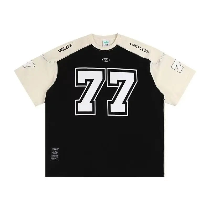 Ice Hockey Short Sleeve, American Vintage Sports, High Street Casual Football Jersey & Basketball T-shirt