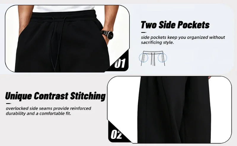 Men's Relaxed Drawstring Sweatpants Heather Joggers