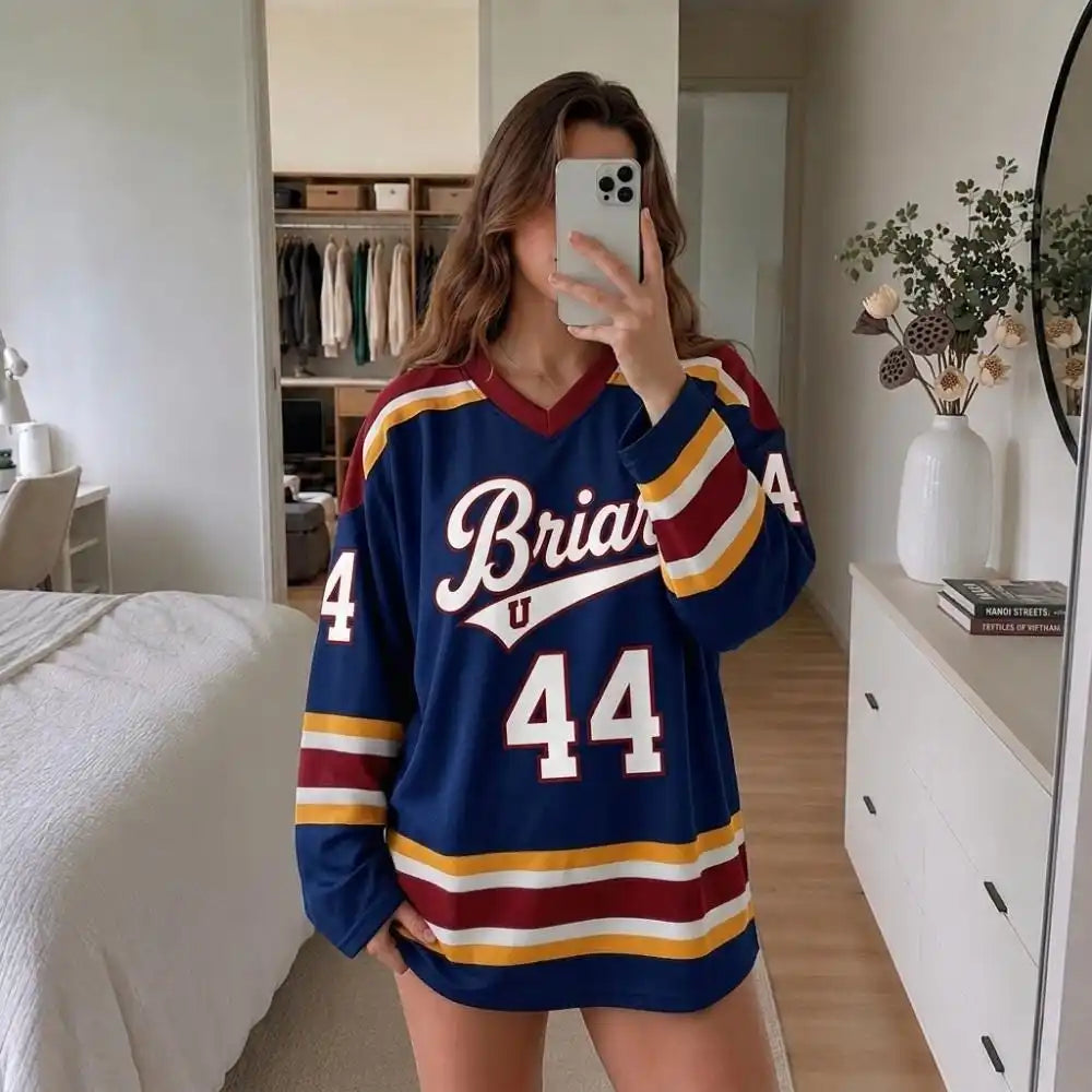 Hot TV Off Campus Briar University Hockey Jersey Graham 44 22 DI LAURENTIS 66 Tucker46 T-shirt Unisex Streetwear Women Men Merch