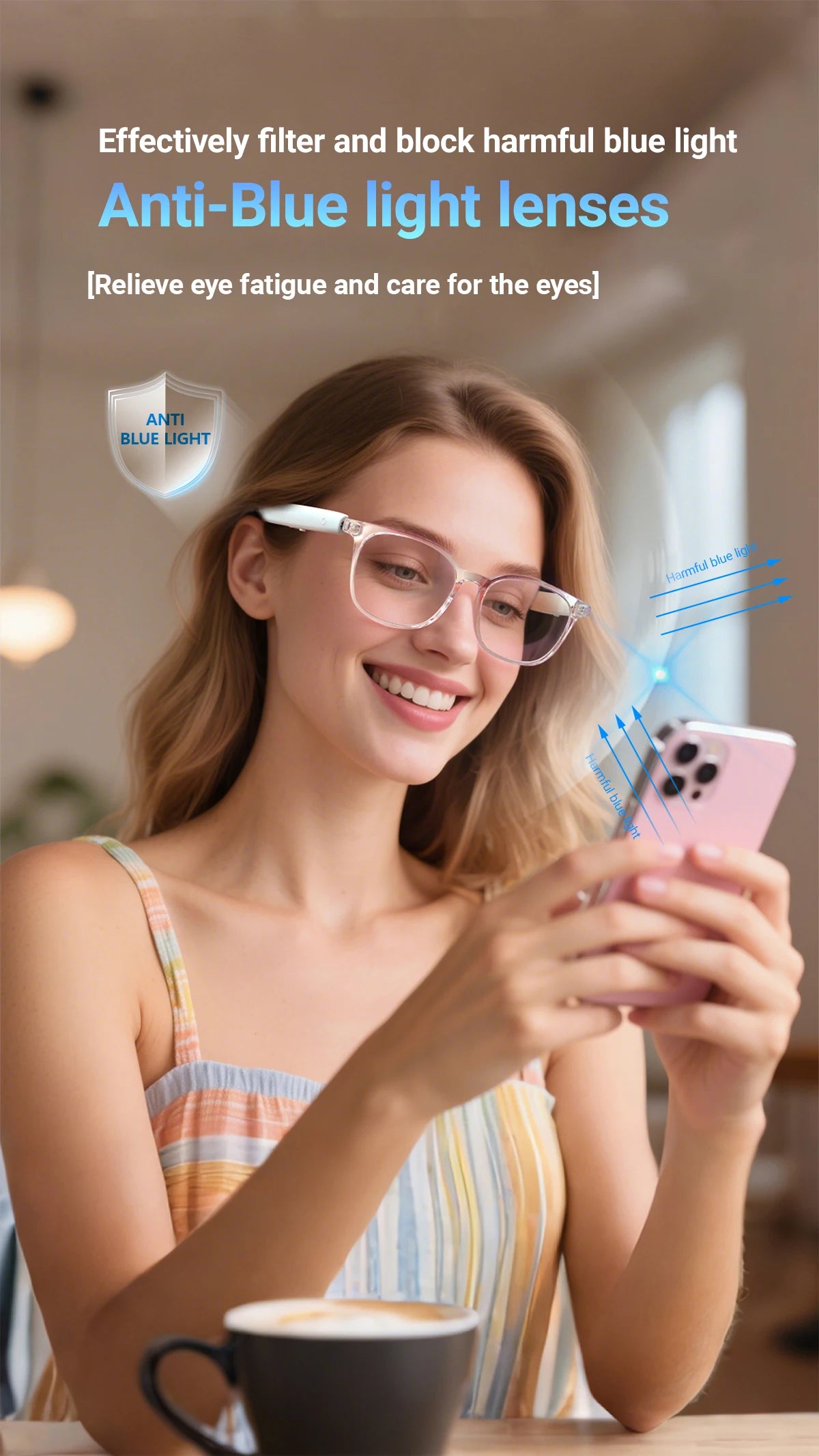 Smart AI Translation Wireless Glasses