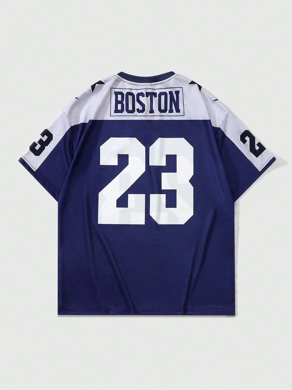 American Football Jersey China-Chic Dragon Pattern Cherry Blossom Flower Full Print V-neck Mesh Loose T-shirt for Men and Women