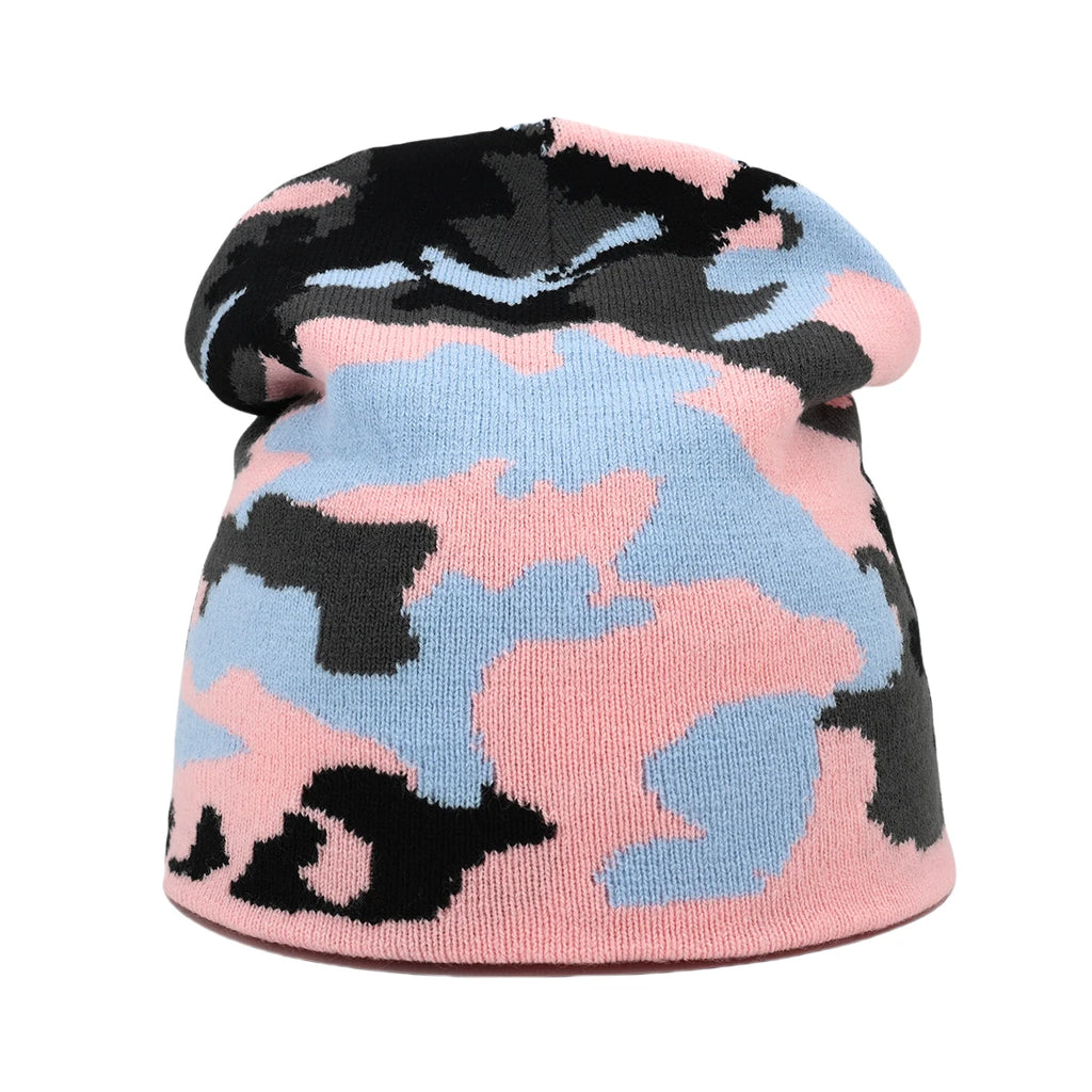 New Fashion Letter Autumn Winter Beanies for Women Men Outdoor Y2K Skullcap Warm Skiing Hat Cold Hat Hip Hop Cycling Knit Hat