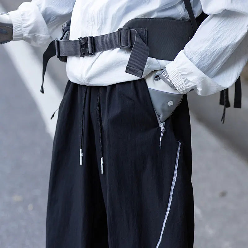 American High Street Trendy Hip-Hop Casual Pants Men's Spring Autumn Outdoor Hiking Loose Straight Pants Men Fashion Trousers