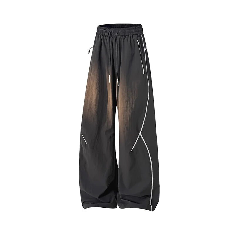 American High Street Trendy Hip-Hop Casual Pants Men's Spring Autumn Outdoor Hiking Loose Straight Pants Men Fashion Trousers