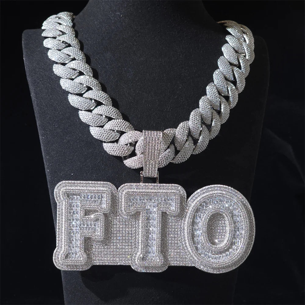 Hip Hop Large Initial Letter Number chain