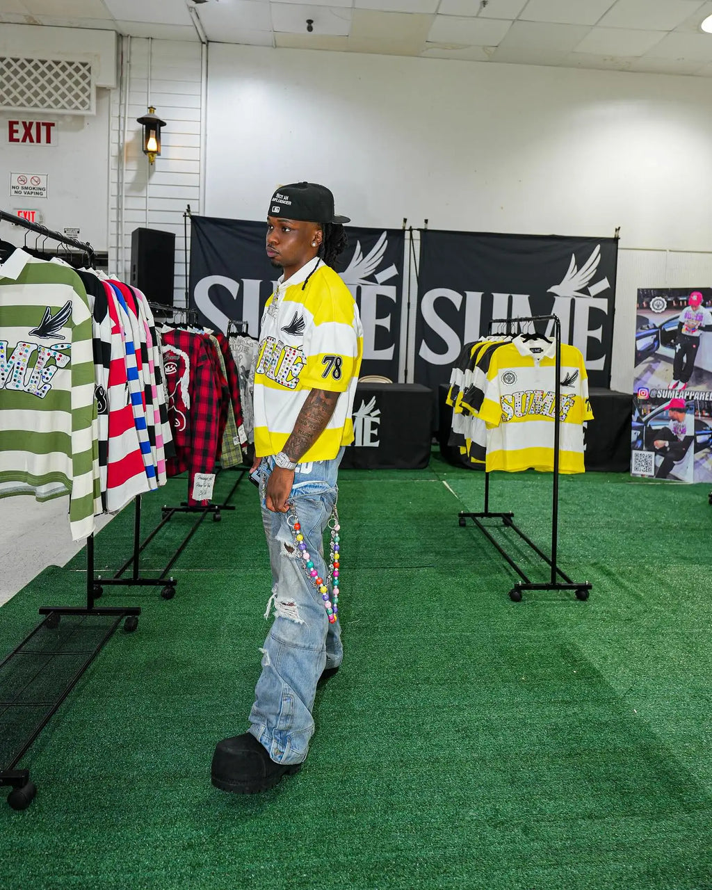 Summer Gothic Men  Hip Hop Klein Stone Embroidery T Shirts Stripe Polo Shirt Y2k Retro Fashion Sume Letter Splicing Short Sleeve