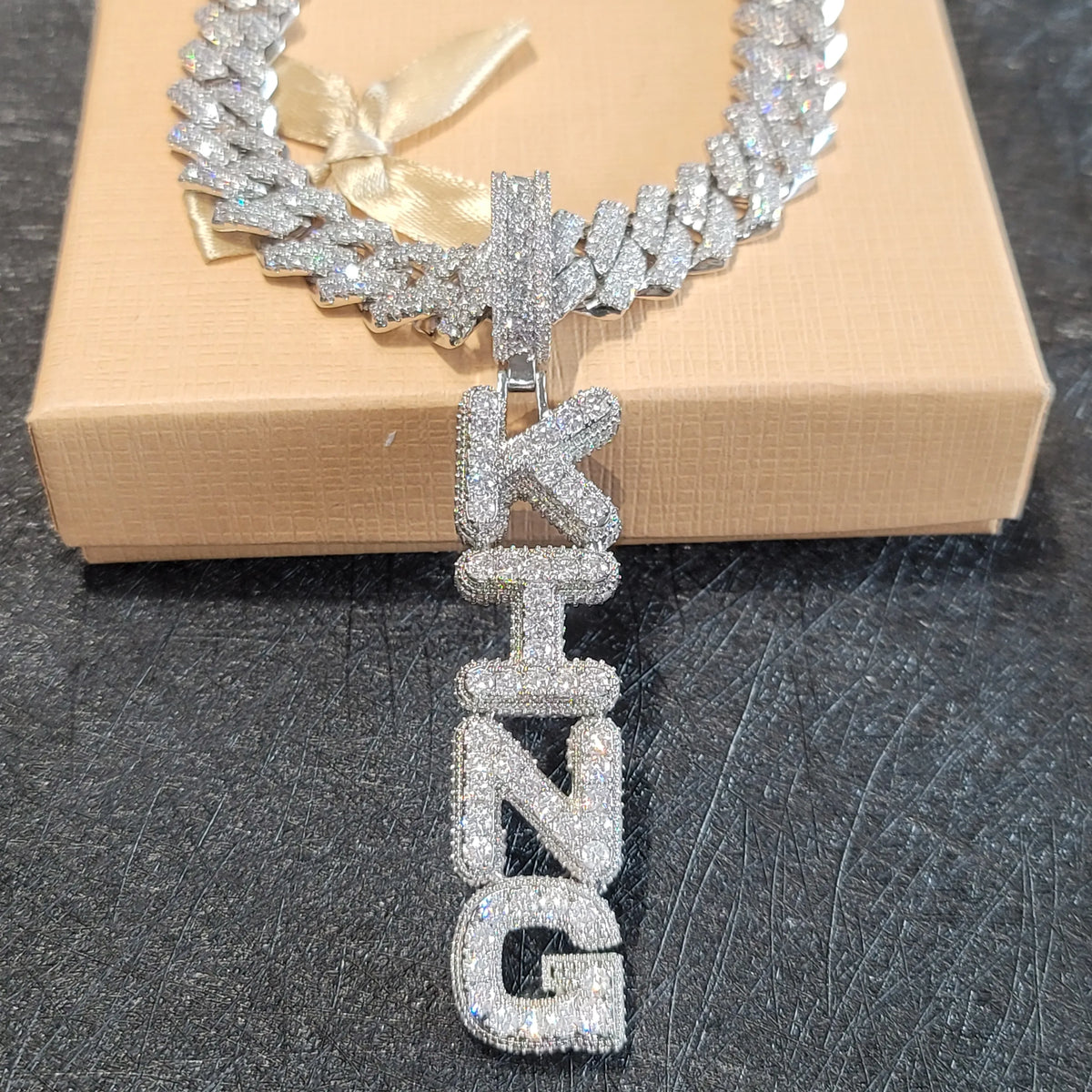 Custom Name Vertical Chain Necklace